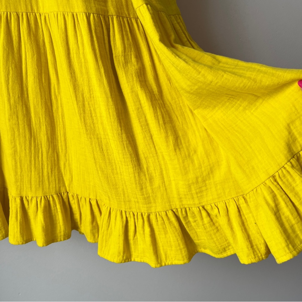 Universal Thread Ruffle Sleeve Yellow Maxi Dress - image 3